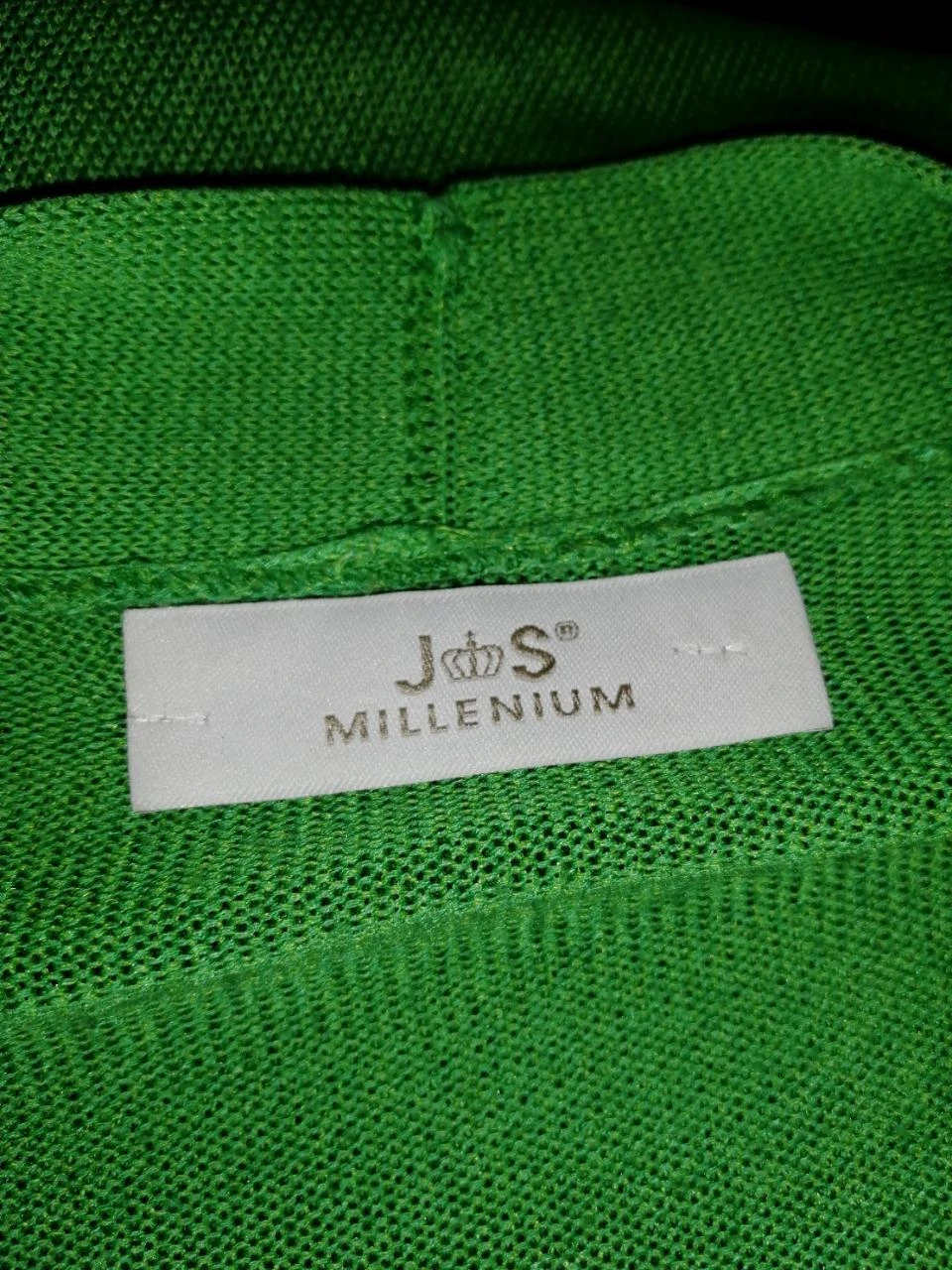 Asymmetric oversize green meadow V-neck tunic "JS Millenium" – photo 3